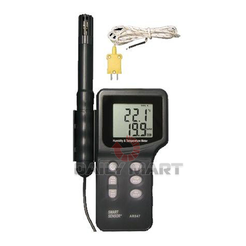 New In Box SMART SENSOR AR847 Digital Humidity Temperature Meter