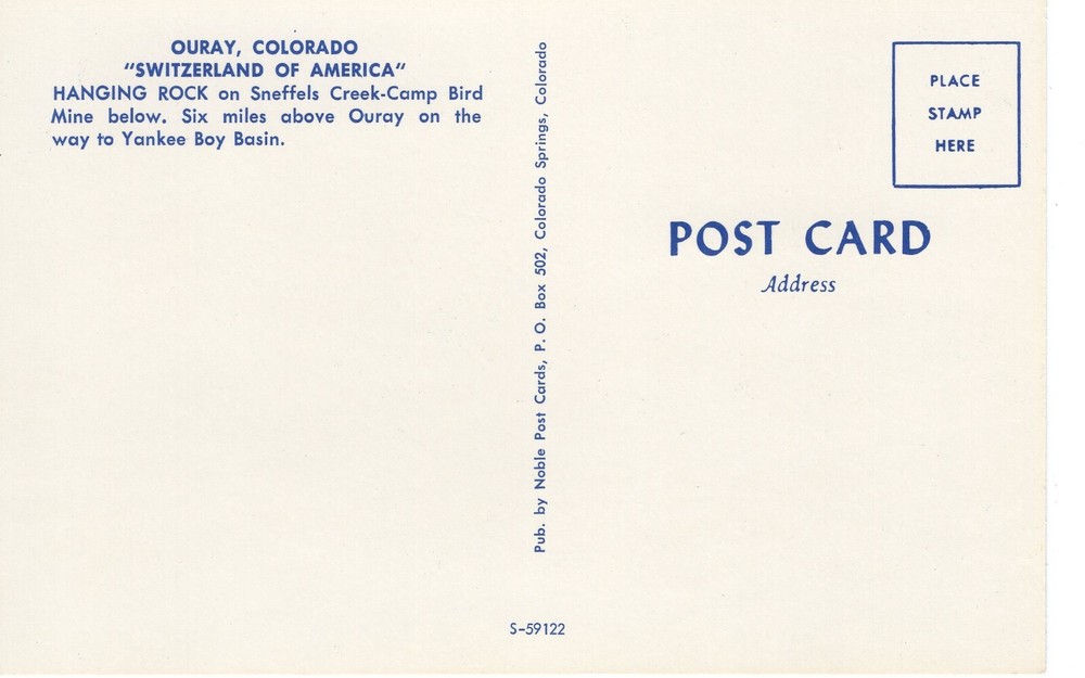 OURAY, COLORADO - PC3829