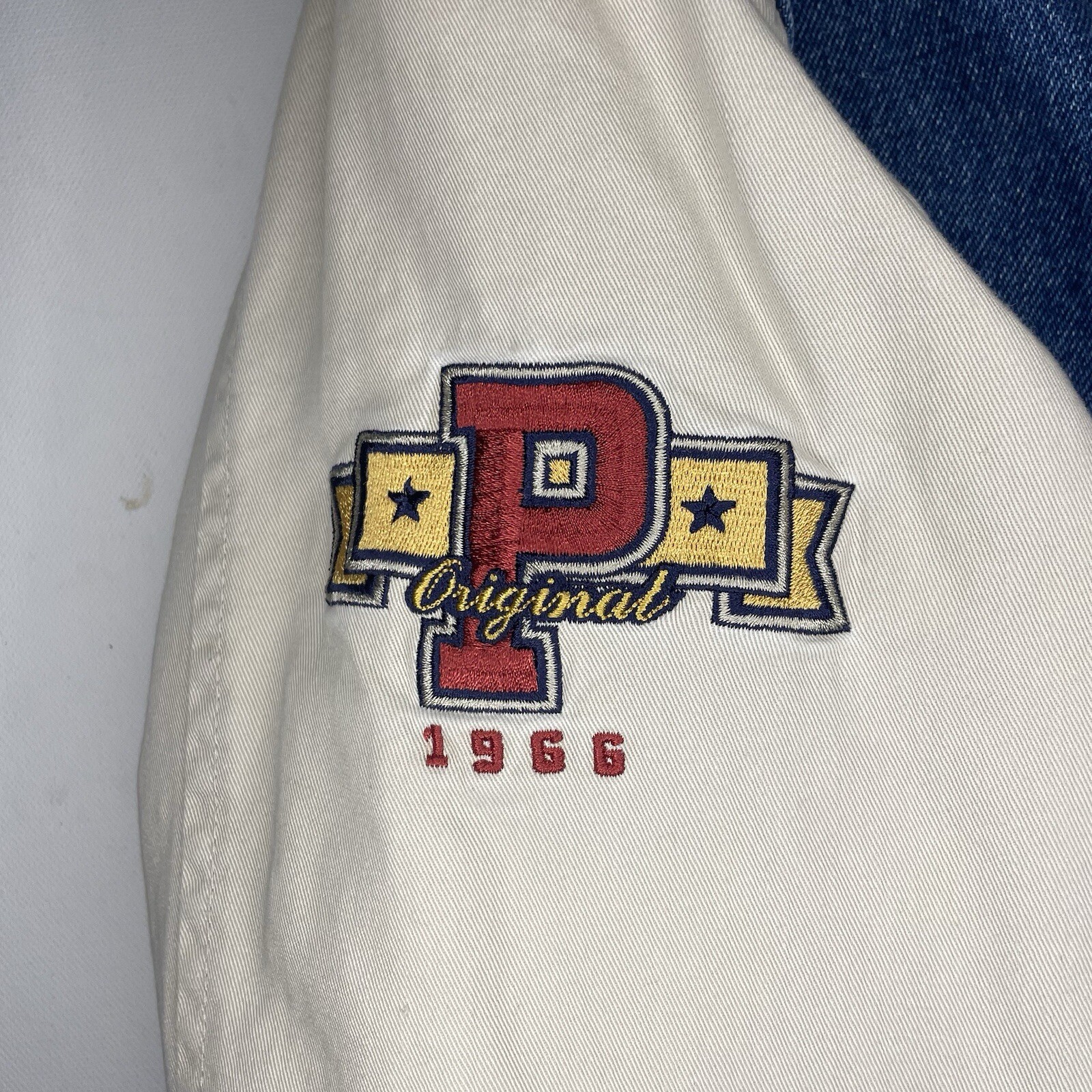 vintage Winnie The Pooh varsity jacket Disney denim bomber loyal true crew rare