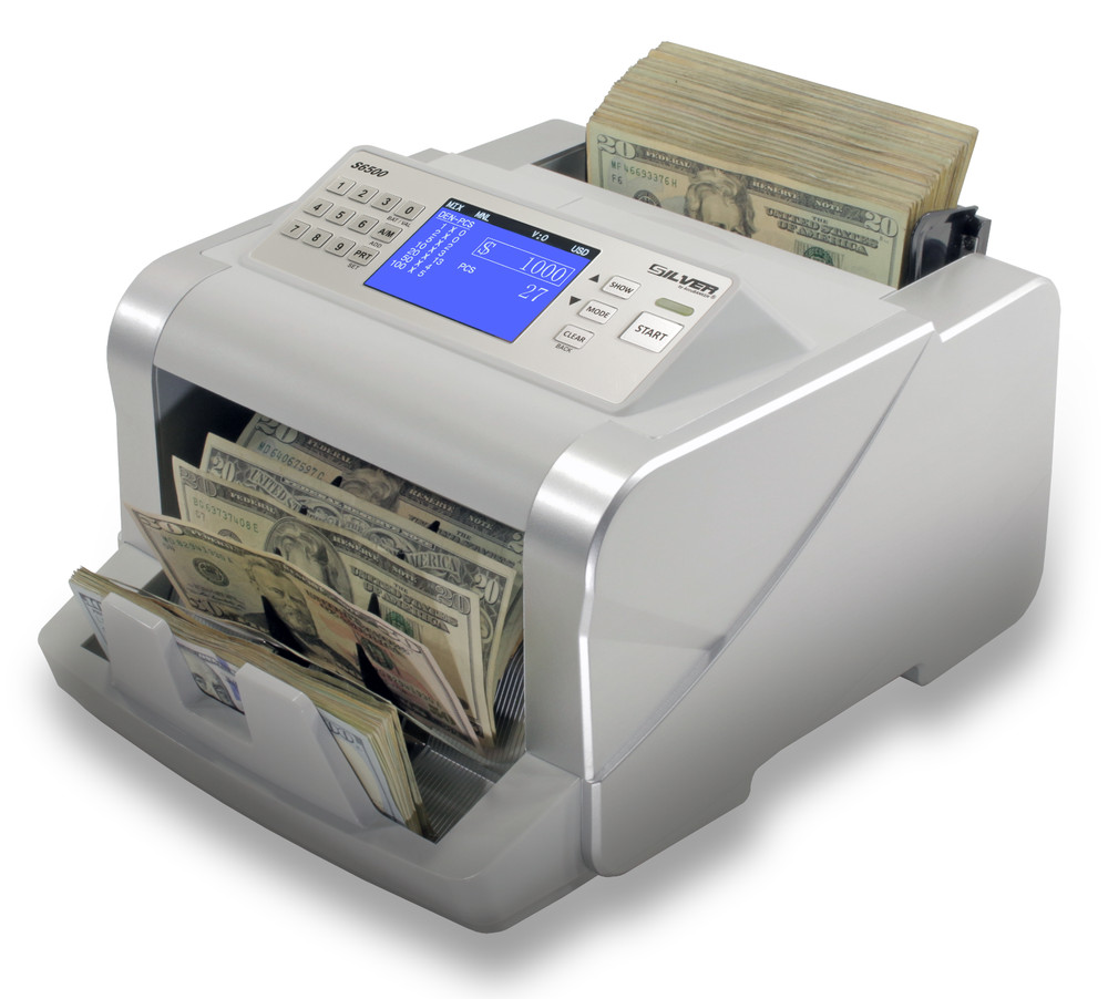 AccuBanker Silver S6500 Mixed Bill Value Counter