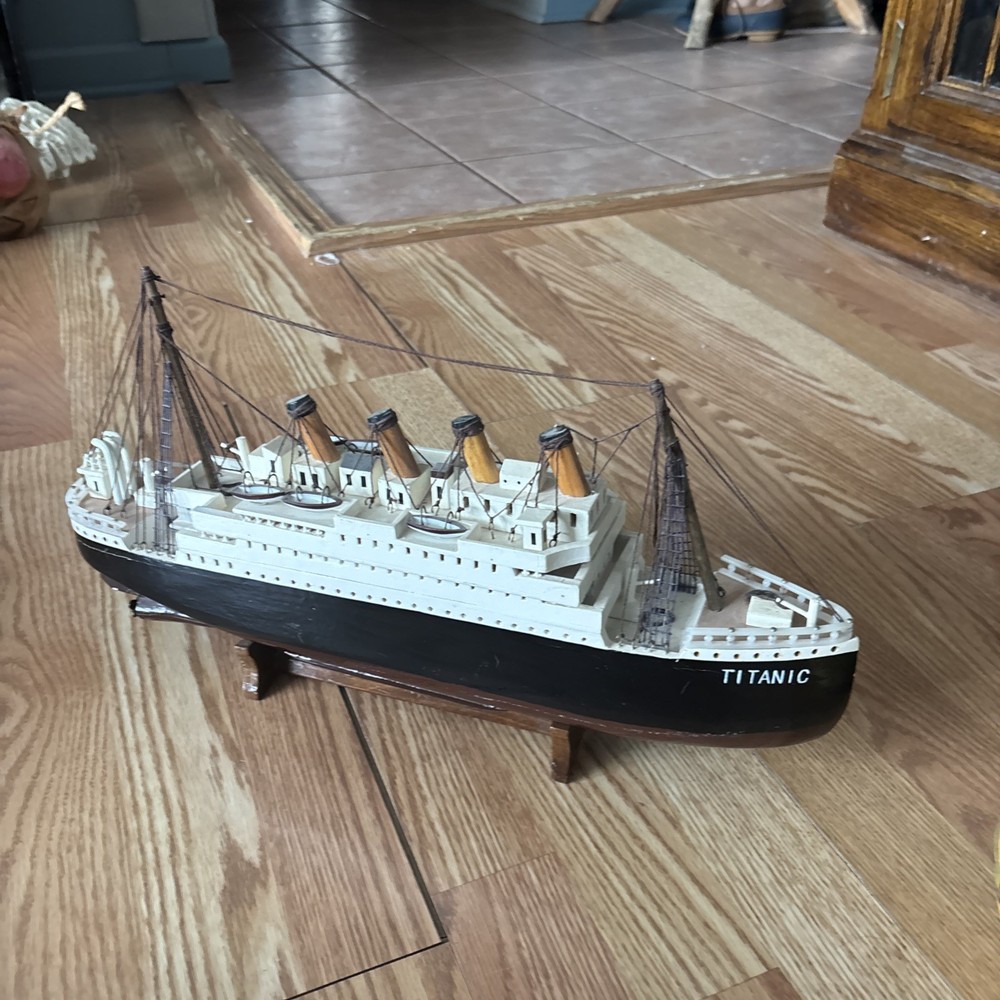 Wooden Titanic Model