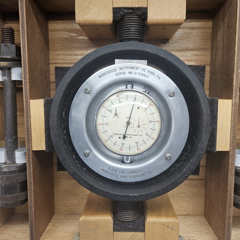 MOREHOUSE 5000 LB CAPACITY RING DYNAMOMETER CALIBRATOR