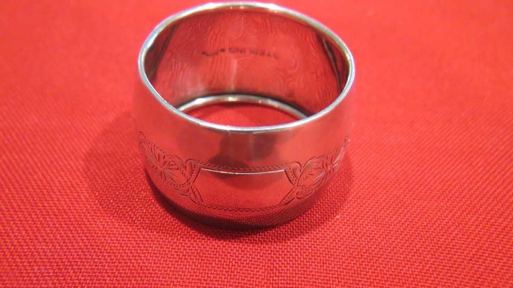 Sterling Silver Webster Napkin Ring no monogram