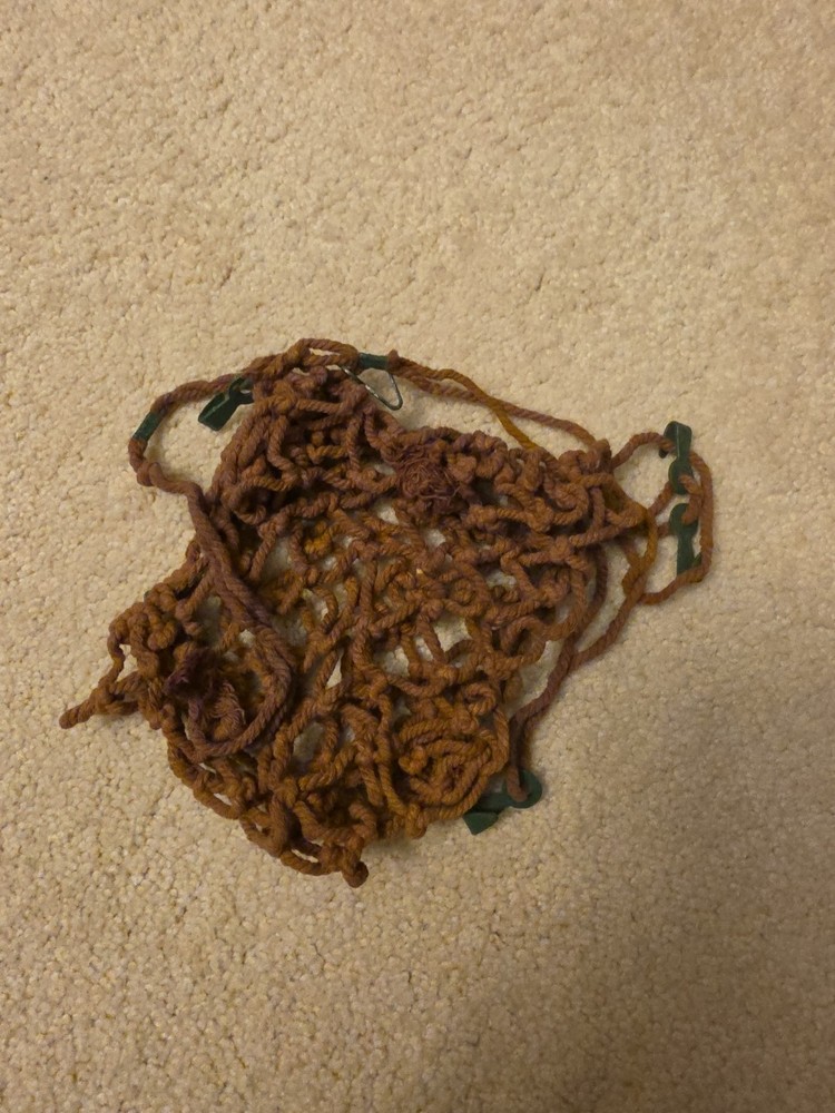 German WWII Helment Net With Hooks