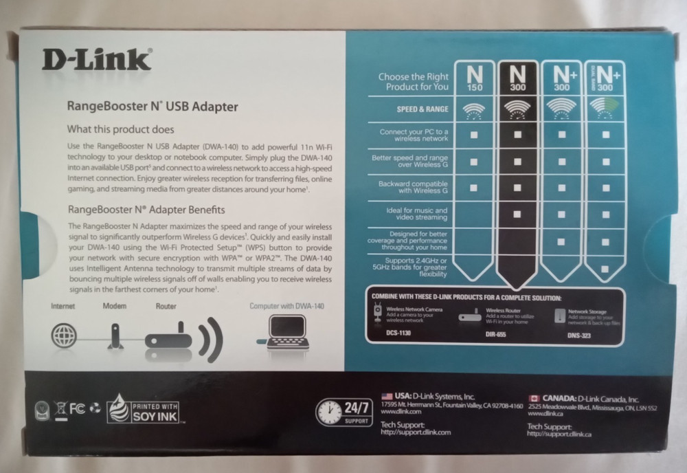 D-LINK RANGEBOOSTER N USB ADAPTER