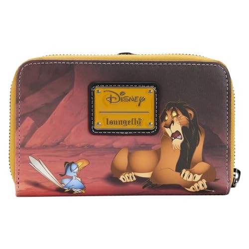 Loungefly DISNEY LION KING VILLAINS SCENE SCAR ZIP AROUND WALLET
