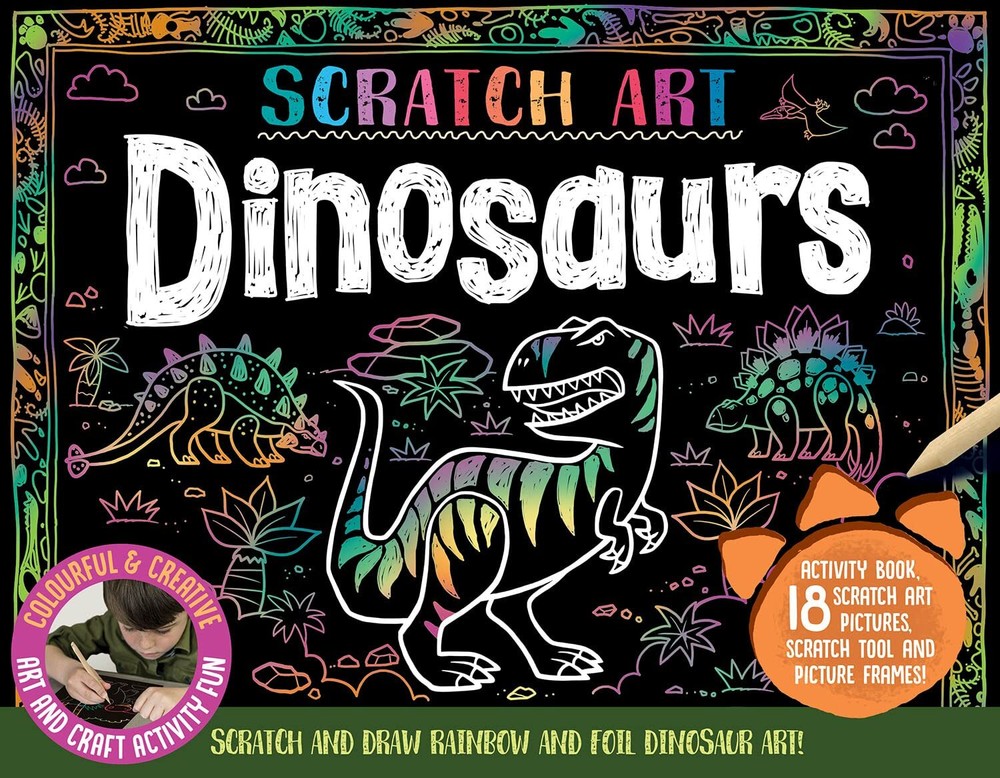 Dinosaurs Activity Station Book & Kit (Scratch Art)