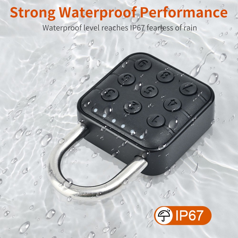 Combination Lock for Locker 6 Digit Waterproof Code Padlock for A4V3