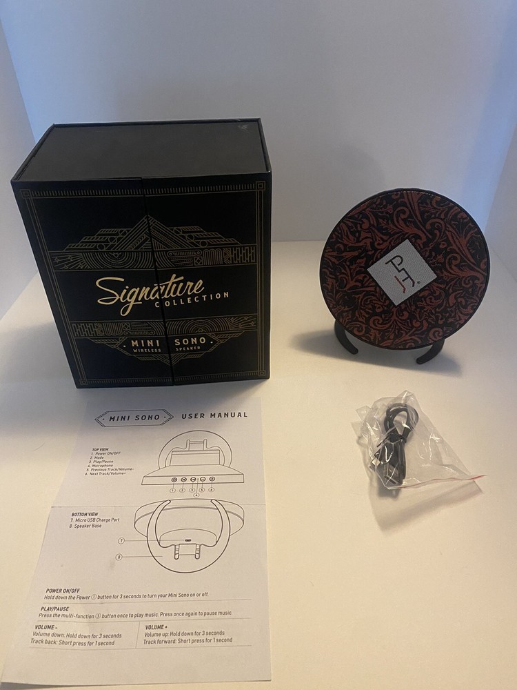 Signature Collection MINI SONO Wireless Speaker Complete In Box Bluetooth USB!