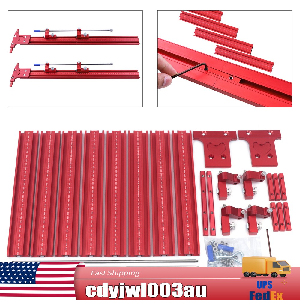 Parallel Rail Guide System Track Saw Woodworking Guide Carpentry Tool Set 120cm