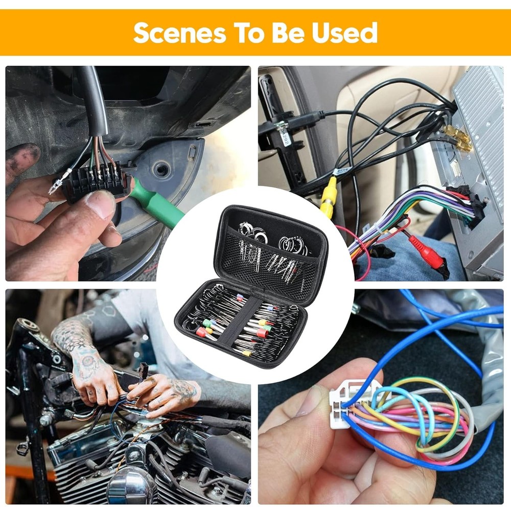 Terminal Removal Tool Kit, 82 Pcs Extractor Set, Depinning...