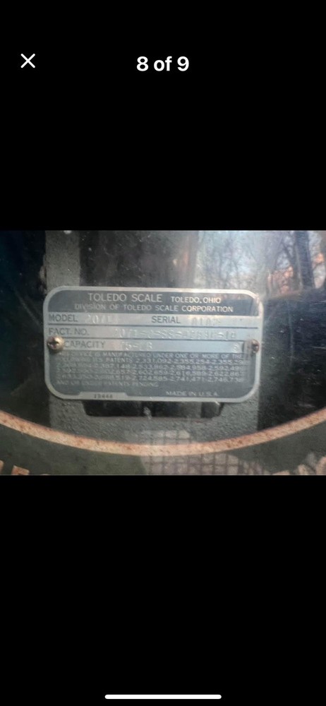 Toledo Vintage Industrial Scale with Round Dial