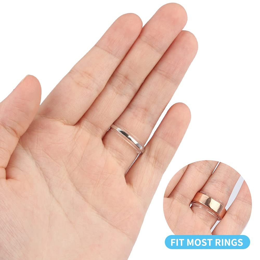 Ring Sizer Adjuster for Loose Rings,8pcs Different Sizes Invisible clear