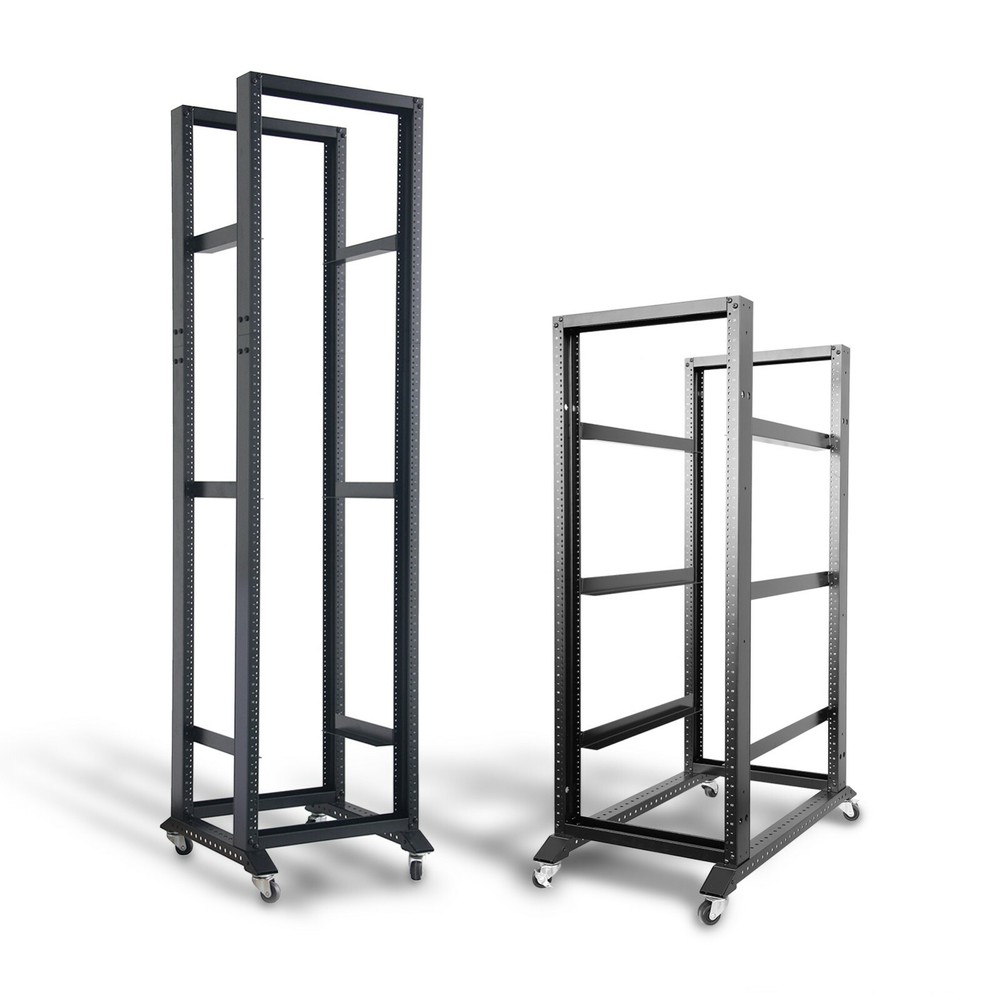28U 4 Post Open Frame 19" Data Network Desktop 24in Deep Server/Audio Rack 800MM
