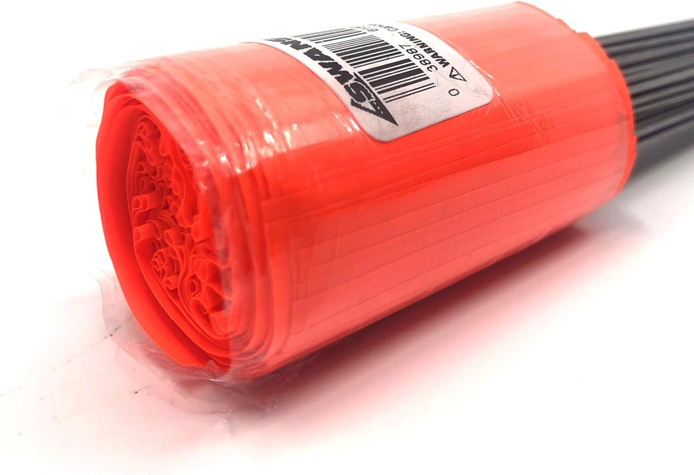 Durable 100-Pack Orange Marking Flags for Landscaping and Construction Projects