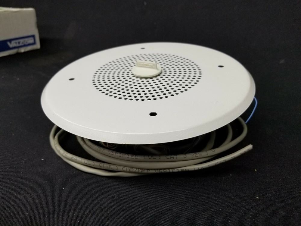 NEW! ~ Valcom V-1010C 4" Self Amplified Flush Mount Ceiling Speaker