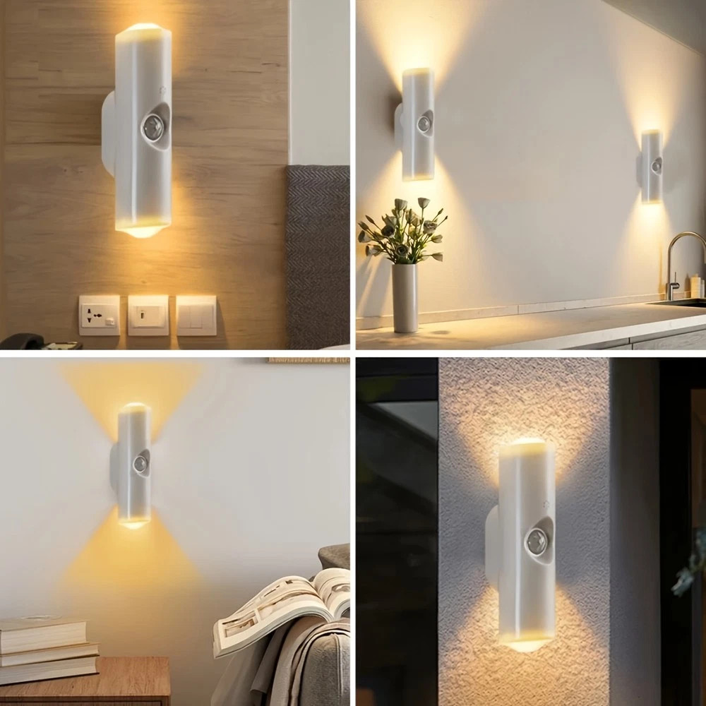 2x Rechargeable Smart LED Motion Sensor Ambient Light, Motion Sensor Night Light
