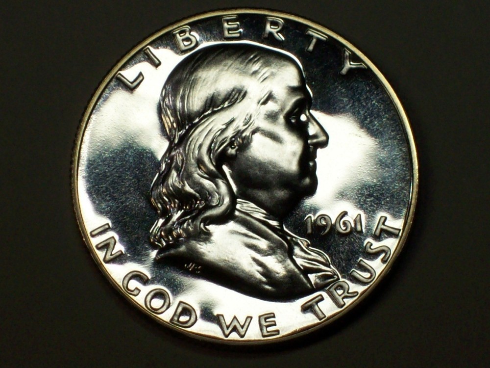 1961 Franklin Half Dollar     Gem Proof       SN8257