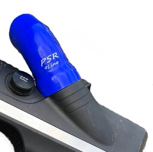 Porsche 997 Resonator Delete Air Box Modification with Blue Induction Pipe Plug