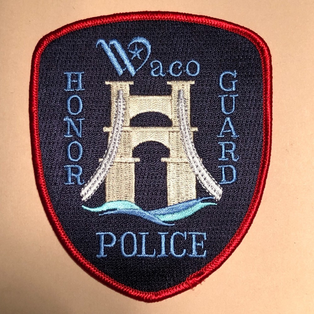 TEXAS TX WACO POLICE HONOR GUARD NICE SHOULDER PATCH SHERIFF