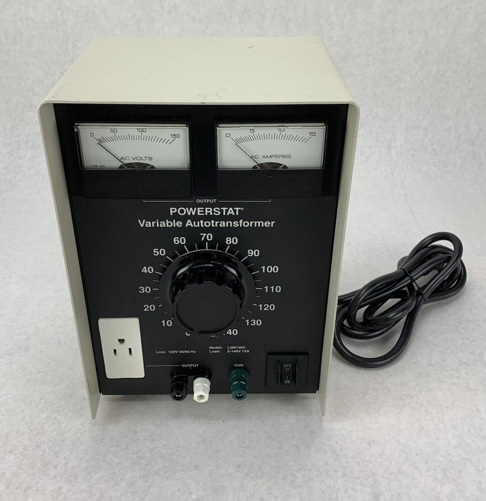 Warner Electric L2M126C Powerstat Variable Autotransformer - Tested
