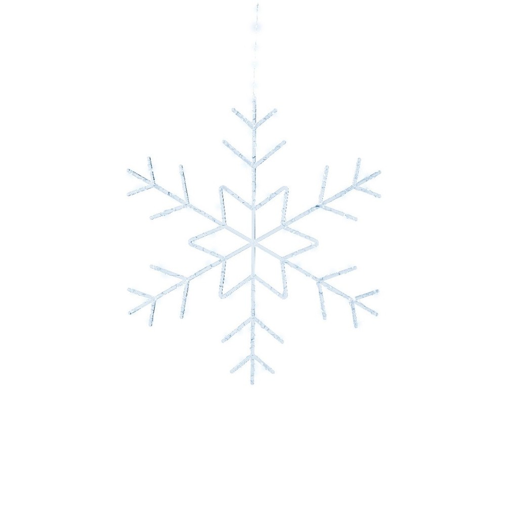 24" MICRO SNOWFLAKE COOL WHITE CLEAR WIRE 24