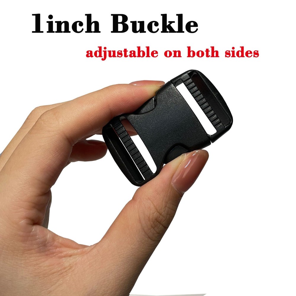 Plastic Buckle Clips for 1 Inch Straps 4 Pack 1" Quick Side Release Buckles