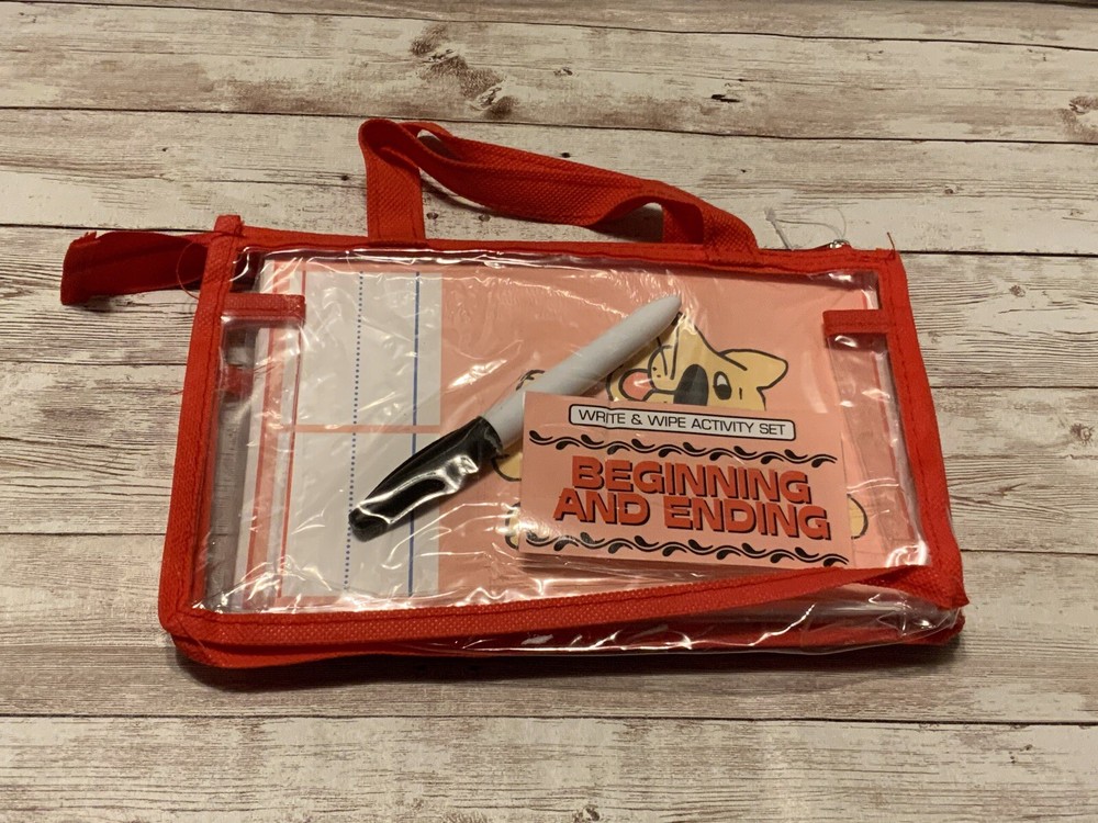 Write & Wipe Activity Set - Beginning And Ending - Learning Center