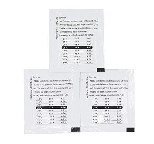 DuvinDD 18 Pack pH Calibration Solution Powder 6.86/4.00/9.18, pH Buffer Cali...