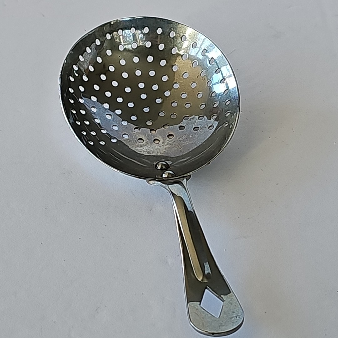 Vintage Julep Cocktail Strainer Irvin Ware Chrome Barware Made in USA 1942