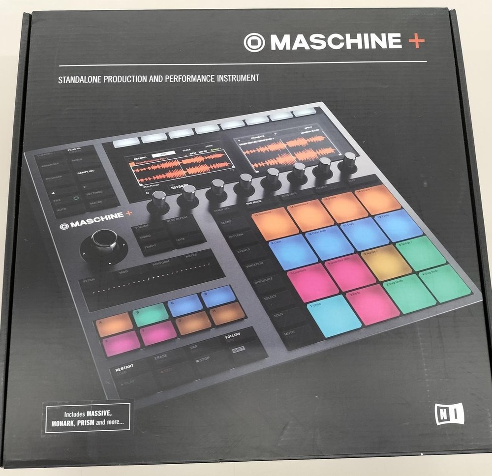 Native Instruments Maschine+ Standalone Sampler Drum Machine Beat Maker w/ Box