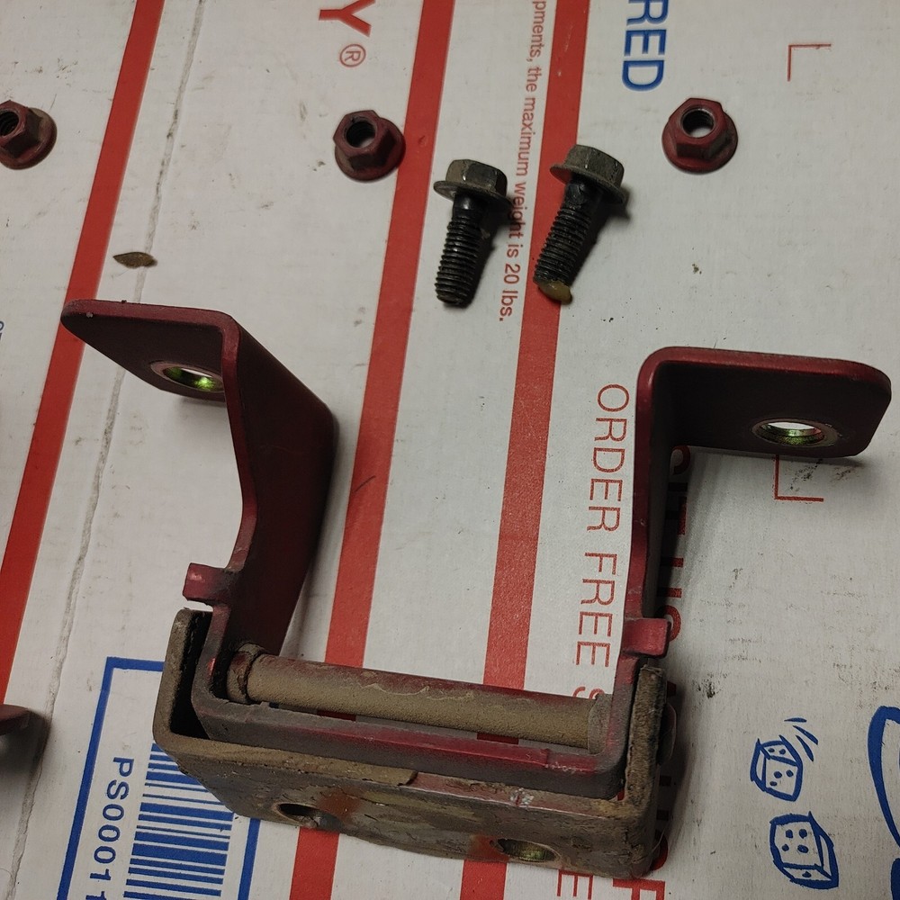 91-97 TAILGATE HATCH HINGE SET HINGES OEM RED BOLTS