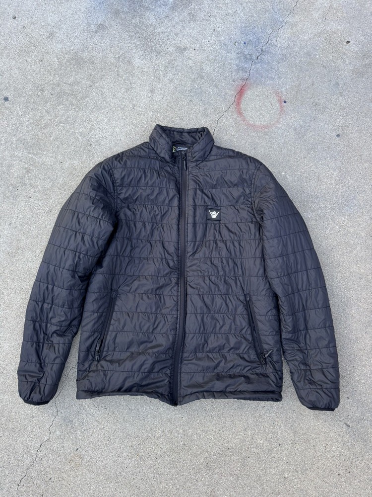 C4 Foundation SEAL Bone Shaka Black Puffer Jacket Medium