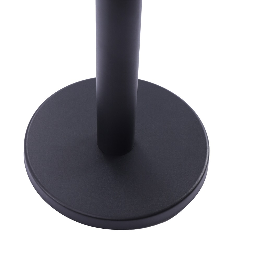 6Pcs Crowd Control Barrier Queue Poles Black Stanchion Posts w/Retractable Belt