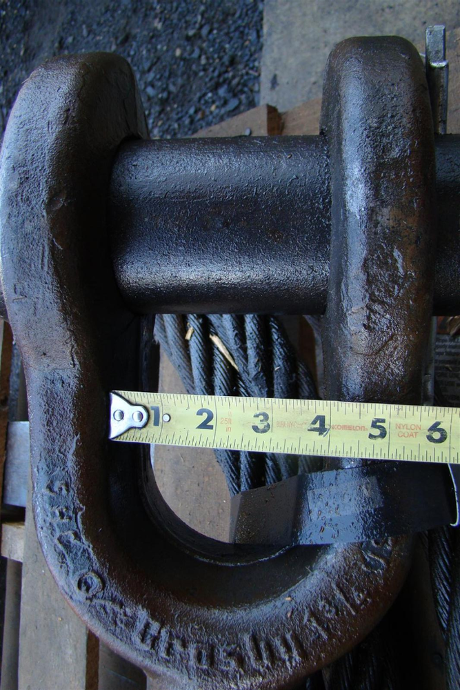 Schramm Drilling Rig Crosby Cable Assembly 1.75" x 448" Clevis Both Ends