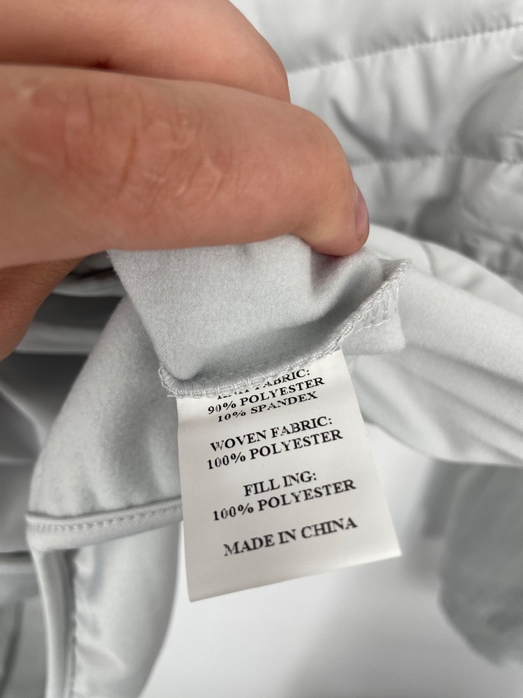 Straight Down Golf Jacket Men's Small Gray Full Zip Performance Outerwear NWOT
