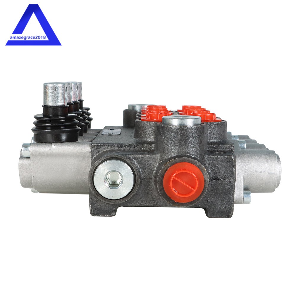 4 Spool Hydraulic Directional Control Valve 11gpm, Double Acting Cylinder BSPP