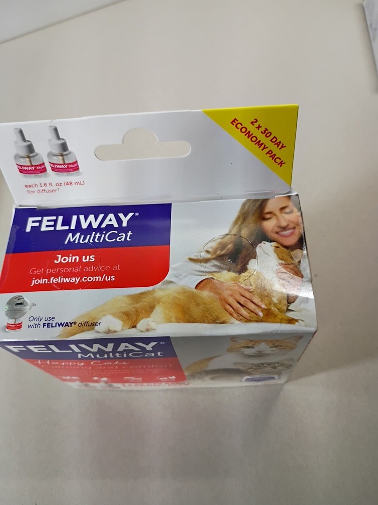 Feliway Multicat Diffuser refill, 48ml - 2 Pack Exp 07/2026