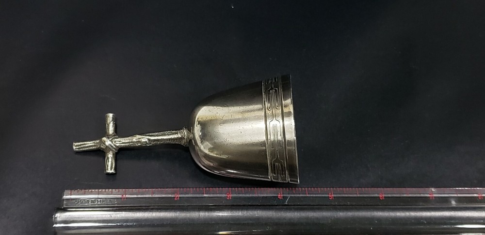 Antique Handmade Solid Sterling Silver Bell, 161.3 grams