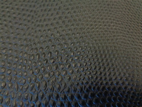 LEATHER HIDE BLACK TEXTURED 79" X 35 1/2"