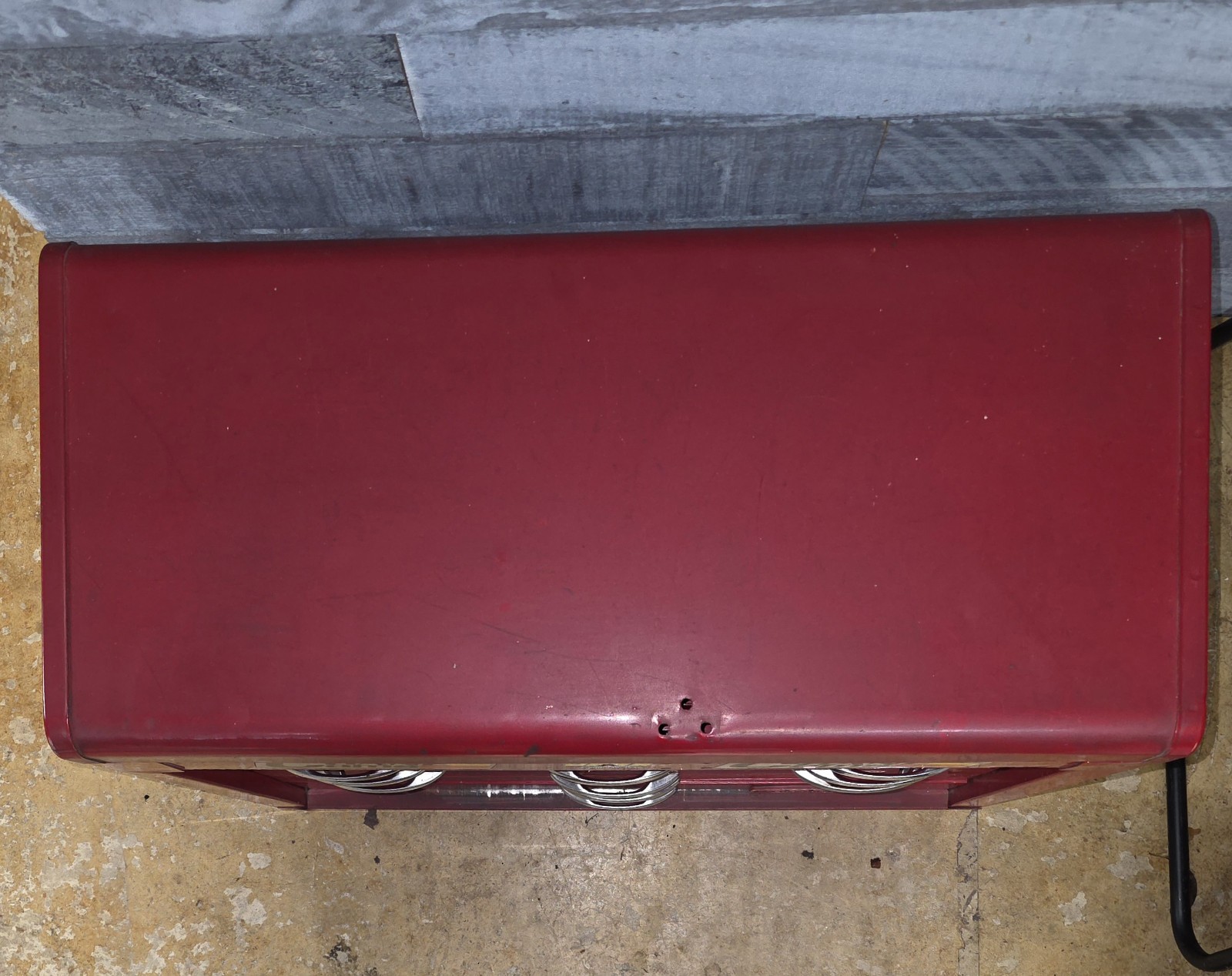 Proto Professional Vintage 10-Drawer Red 26" Top Box Chest USA NO LOCK/KEY 1970s