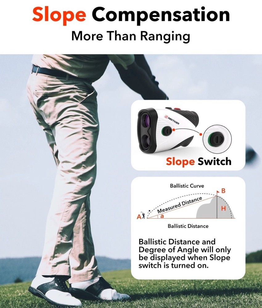 Redtiger Golf Rangefinder White Black