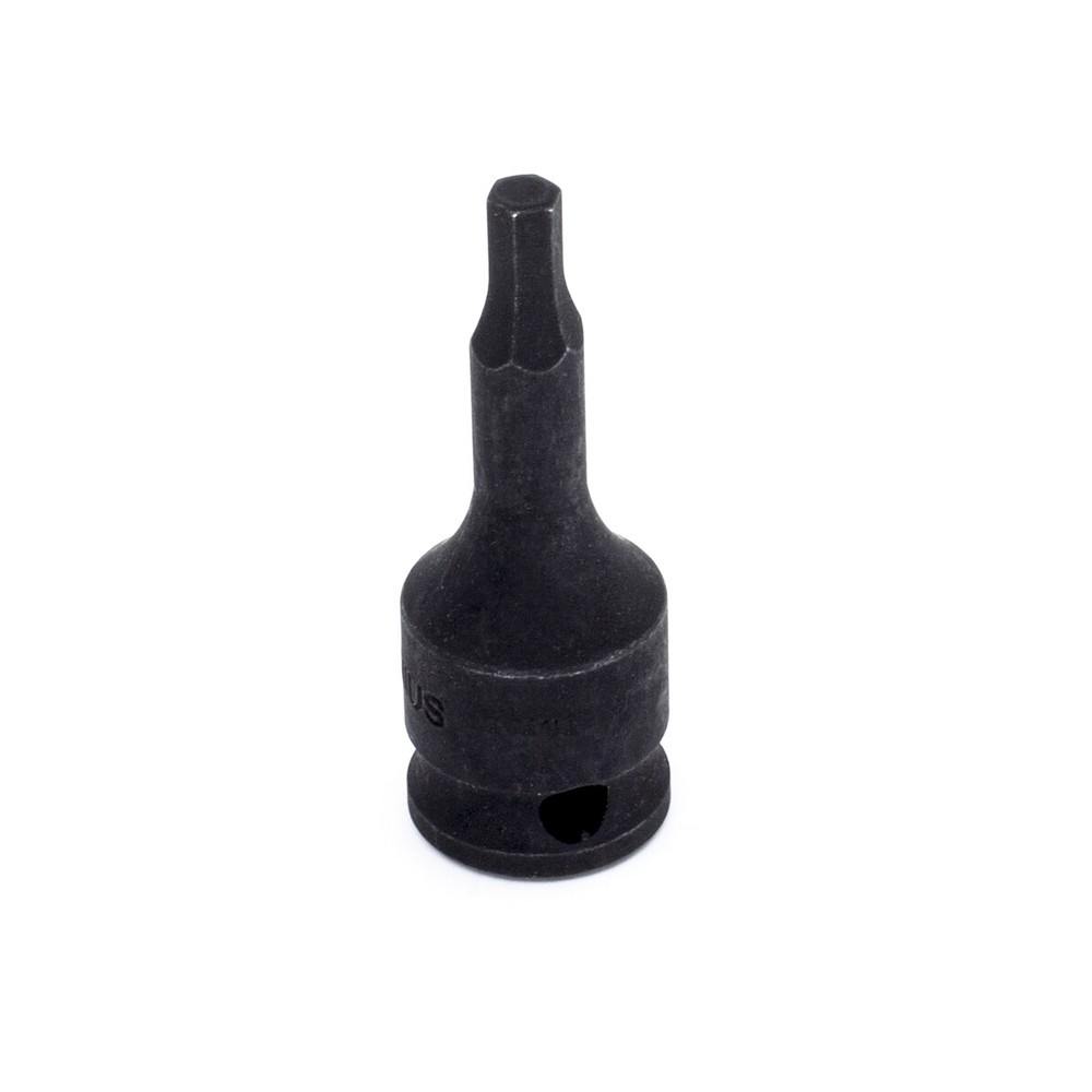Genius Tools 3/8" Dr. 7/32" Hex Impact Bit Socket, 52mmL (CR-Mo) - 365207