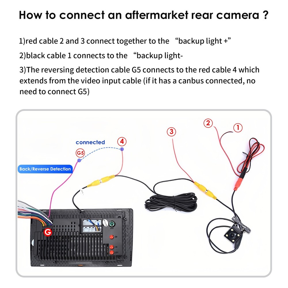 universal Car Rear View Backup Camera HD Night Vision Waterproof Reverse Camera6