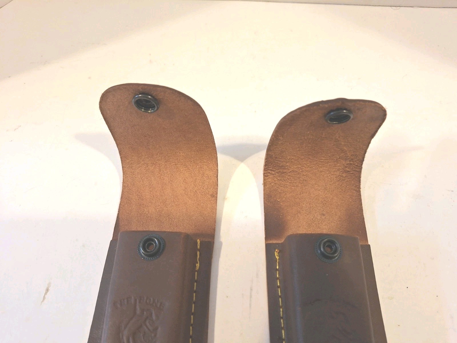 2 Brand New Well Constructed Genuine Leather Pocket Knife Sheaths