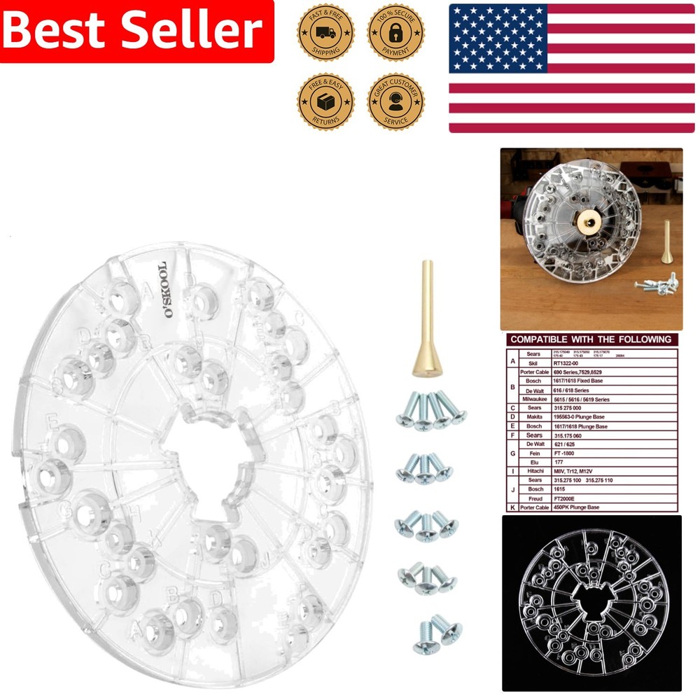 PC Plastic Transparent Auto-Centering Guide Bushing
