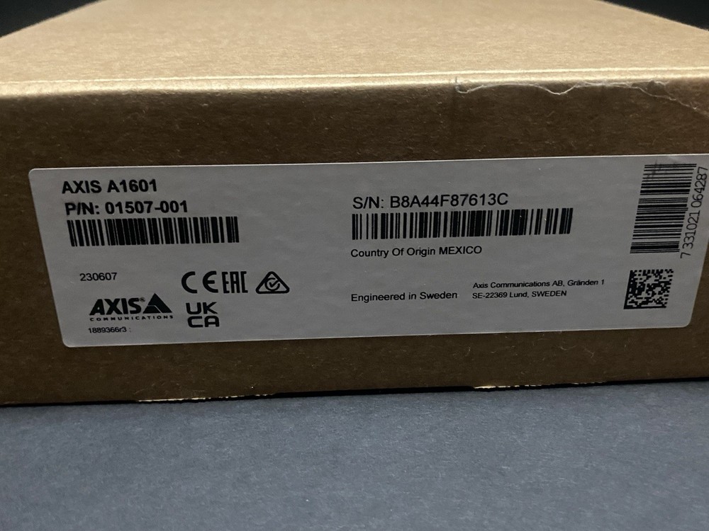 Axis A1601 Network Door Controller 01507-001 New/Open Box