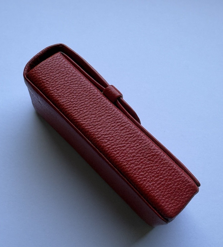 IMMACULATE & RARE Dunhill RED Leather Rollagas Pouch