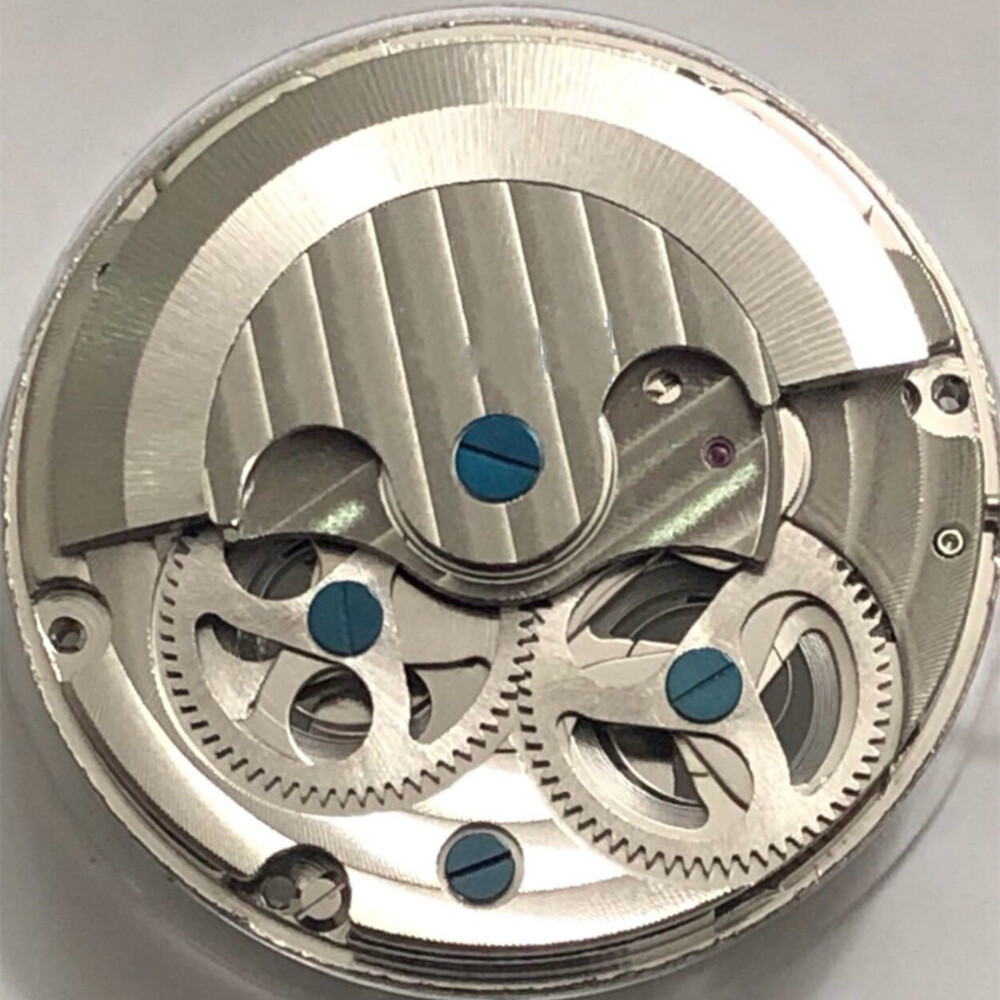 Double Mainspring Multi-function Hollow Mechanical Movement Double Time Zone