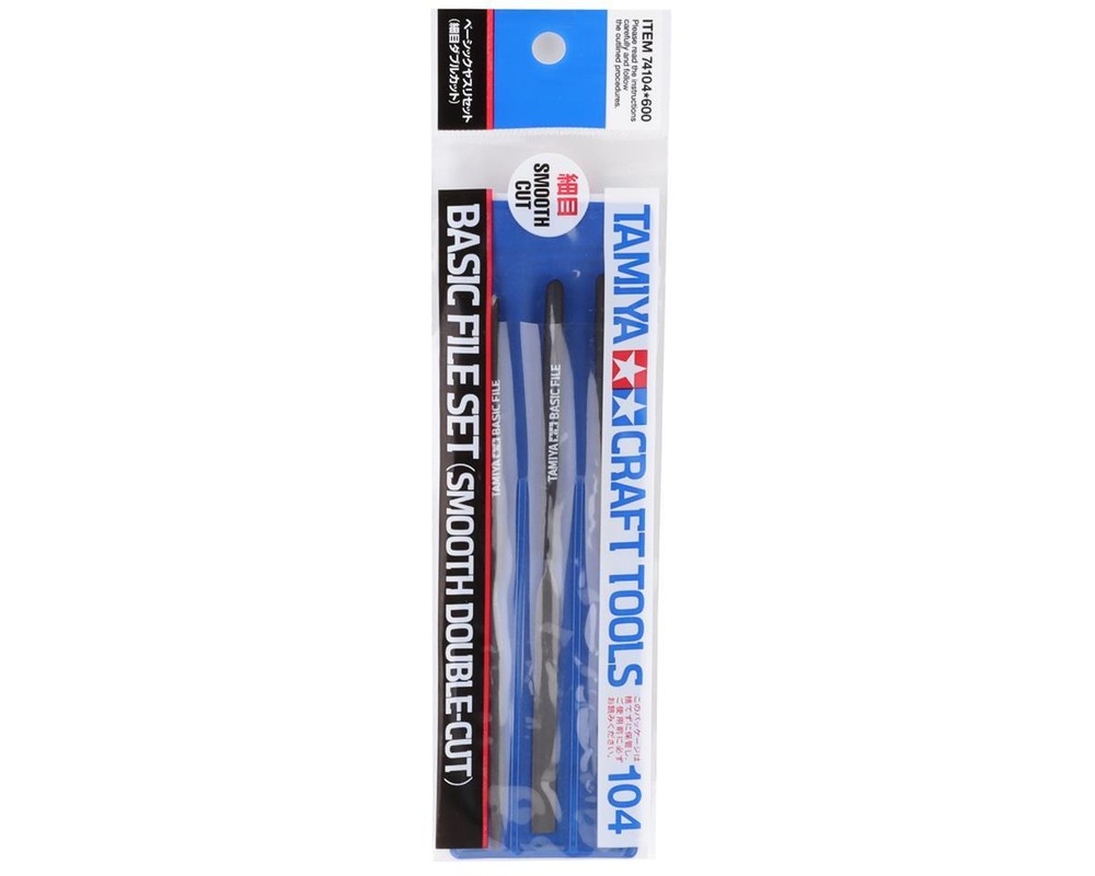 Tamiya Basic Smooth Double-Cut File Set [TAM74104]